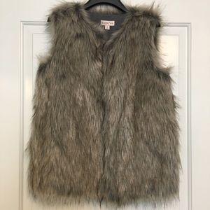 Faux fur vest
